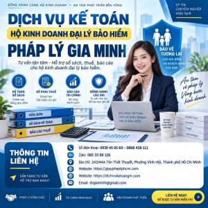 Dịch vụ kế toán hộ kinh doanh đại lý bảo hiểm