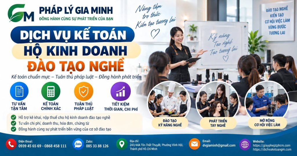 Dịch vụ kế toán hộ kinh doanh đào tạo nghề – Quản lý thuế, học phí và chi phí hiệu quả 1 Dịch vụ kế toán hộ kinh doanh đào tạo nghề