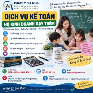 Dịch vụ kế toán hộ kinh doanh dạy thêm