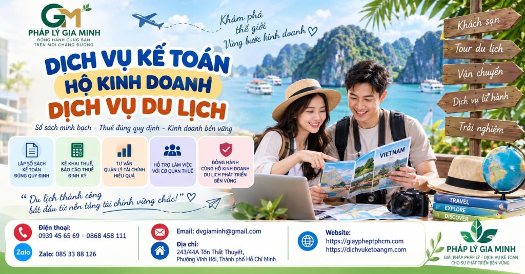 Dịch vụ kế toán hộ kinh doanh dịch vụ du lịch