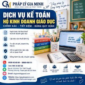 Dịch vụ kế toán hộ kinh doanh giáo dục