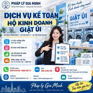 Dịch vụ kế toán hộ kinh doanh giặt ủi