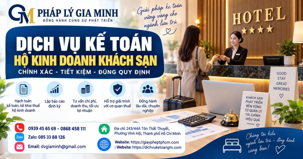 Dịch vụ kế toán hộ kinh doanh khách sạn