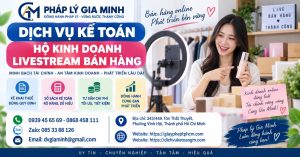 Dịch vụ kế toán hộ kinh doanh livestream bán hàng