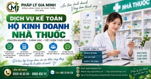 Dịch vụ kế toán hộ kinh doanh nhà thuốc