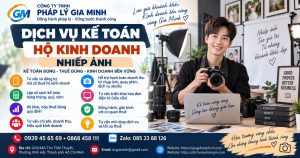 Dịch vụ kế toán hộ kinh doanh nhiếp ảnh