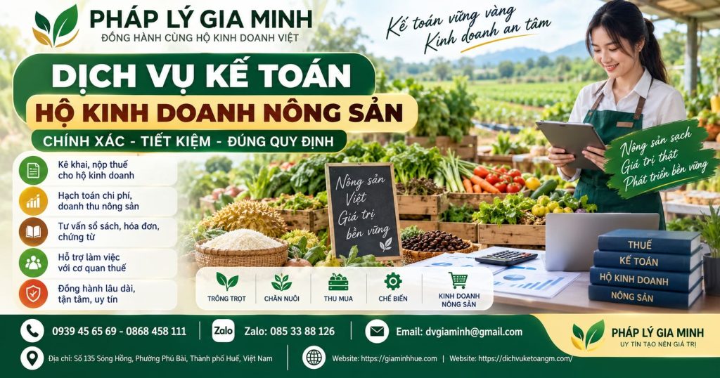 Dịch vụ kế toán hộ kinh doanh nông sản
