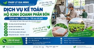 Dịch vụ kế toán hộ kinh doanh phân bón