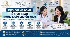 Dịch vụ kế toán hộ kinh doanh phòng khám chuyên khoa