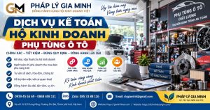 Dịch vụ kế toán hộ kinh doanh phụ tùng ô tô