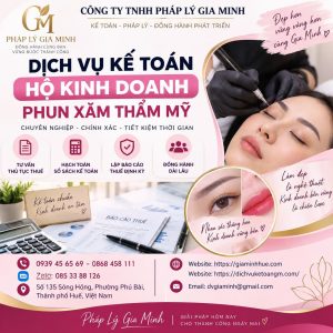 Dịch vụ kế toán hộ kinh doanh phun xăm thẩm mỹ