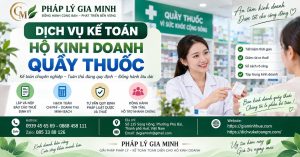 Dịch vụ kế toán hộ kinh doanh quầy thuốc