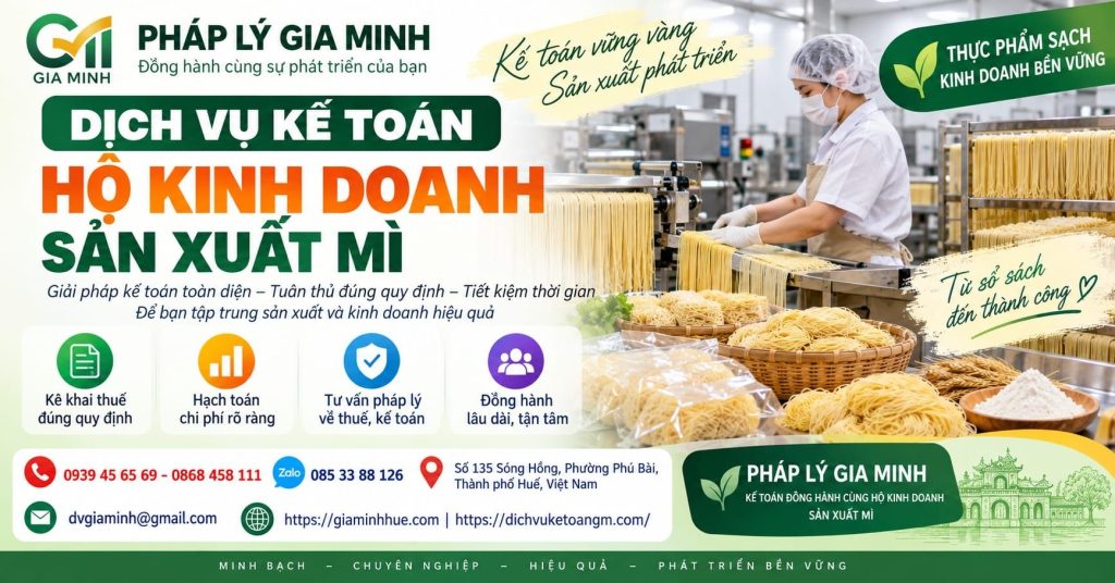 Dịch vụ kế toán hộ kinh doanh sản xuất bánh mì – Quản lý doanh thu, chi phí và thuế hiệu quả 1 Dịch vụ kế toán hộ kinh doanh sản xuất mì