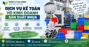 Dịch vụ kế toán hộ kinh doanh sản xuất nhựa
