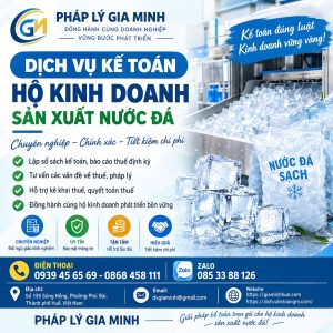 Dịch vụ kế toán hộ kinh doanh sản xuất nước đá