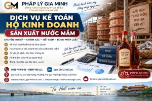 Dịch vụ kế toán hộ kinh doanh sản xuất nước mắm