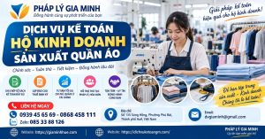 Dịch vụ kế toán hộ kinh doanh sản xuất quần áo