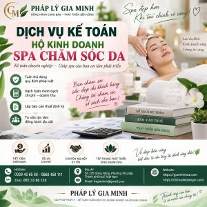 Dịch vụ kế toán hộ kinh doanh spa chăm sóc da