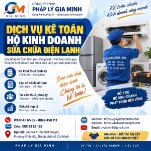 Dịch vụ kế toán hộ kinh doanh sửa chữa điện lạnh