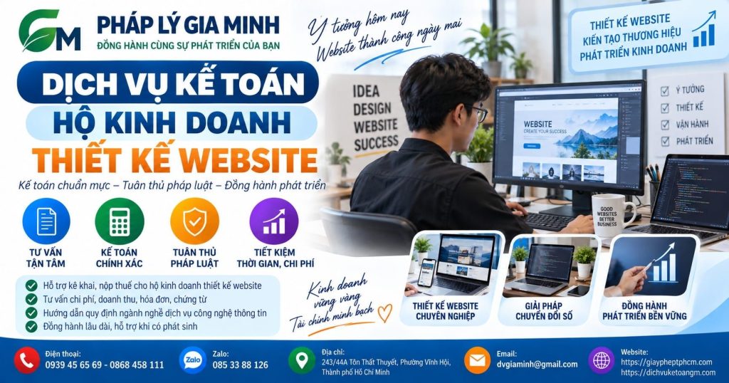 Dịch vụ kế toán hộ kinh doanh thiết kế website