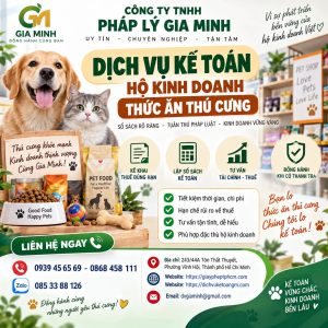 Dịch vụ kế toán hộ kinh doanh thức ăn thú cưng