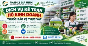 Dịch vụ kế toán hộ kinh doanh thuốc bảo vệ thực vật