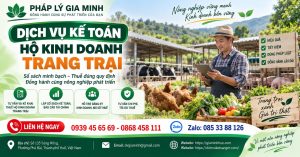 Dịch vụ kế toán hộ kinh doanh trang trại