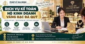 Dịch vụ kế toán hộ kinh doanh vàng bạc đá quý