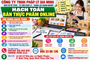 Hạch toán bán thực phẩm online
