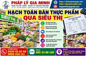 Hạch toán bán thực phẩm qua siêu thị