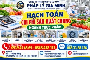 Hạch toán chi phí sản xuất chung ngành thực phẩm