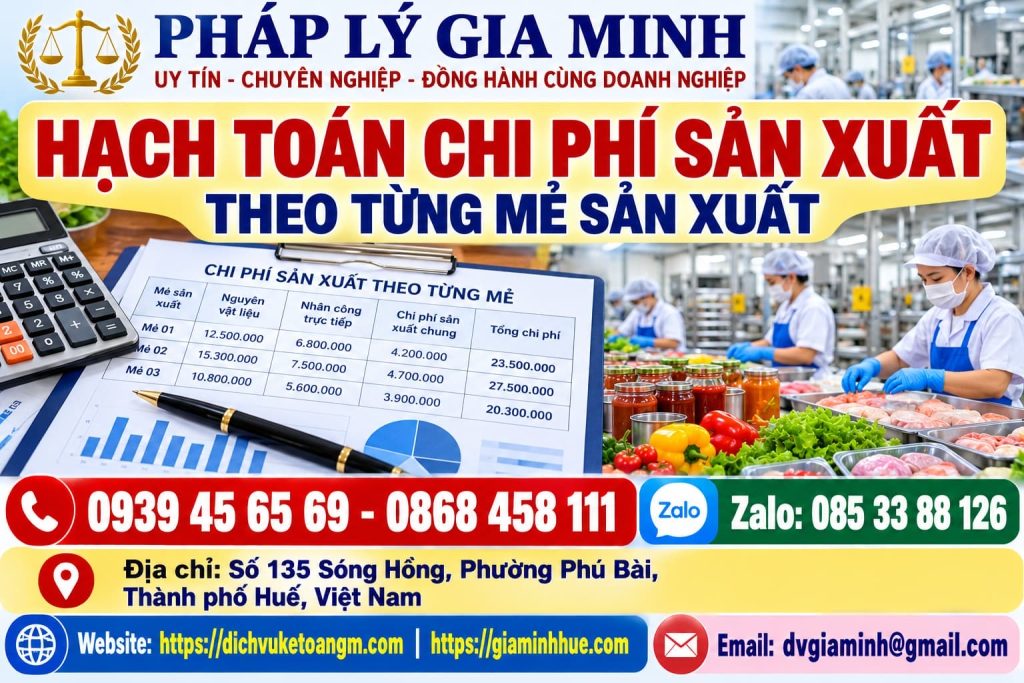 Hạch toán chi phí sản xuất theo từng mẻ sản xuất – Đo chính xác nguyên liệu, hao hụt và giá thành mỗi mẻ 1 Hạch toán chi phí sản xuất theo từng mẻ sản xuất
