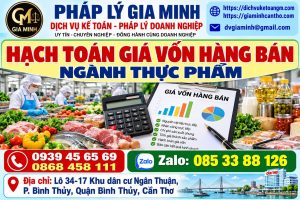 Hạch toán giá vốn hàng bán ngành thực phẩm