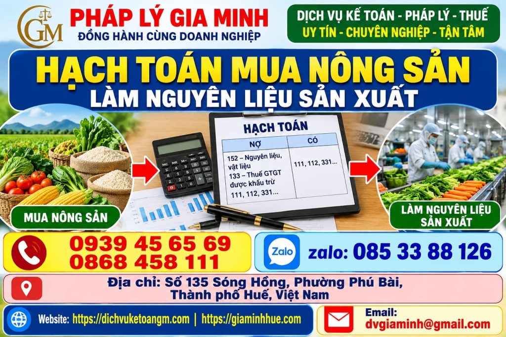 Hạch toán mua nông sản làm nguyên liệu sản xuất – Theo dõi trọng lượng, chất lượng và giá đầu vào từng lô 1 Hạch toán mua nông sản làm nguyên liệu sản xuất