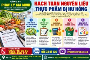 Hạch toán nguyên liệu thực phẩm bị hư hỏng