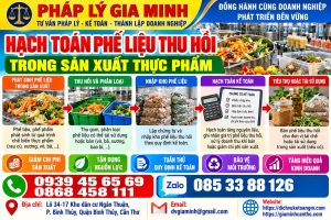 Hạch toán phế liệu thu hồi trong sản xuất thực phẩm
