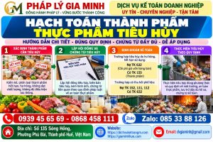 Hạch toán thành phẩm thực phẩm tiêu hủy