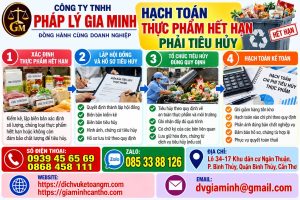 Hạch toán thực phẩm hết hạn phải tiêu hủy