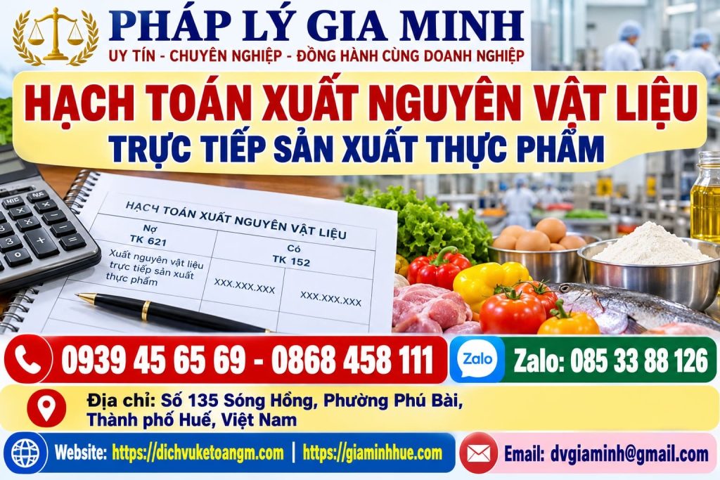 Hạch toán xuất nguyên vật liệu trực tiếp sản xuất thực phẩm – Kiểm soát định mức và chi phí từng lệnh sản xuất 1 Hạch toán xuất nguyên vật liệu trực tiếp sản xuất thực phẩm