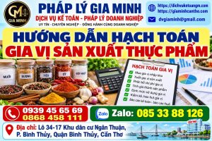 Hướng dẫn hạch toán gia vị sản xuất thực phẩm