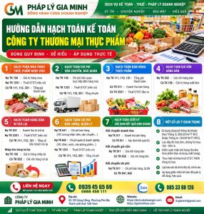 Hướng dẫn hạch toán kế toán công ty thương mại thực phẩm