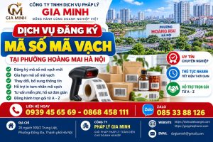 Dịch vụ đăng ký mã số mã vạch tại phường Hoàng Mai Hà Nội