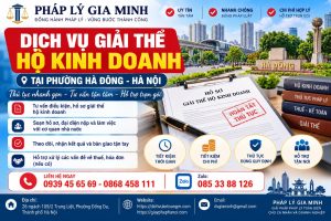 Dịch vụ giải thể hộ kinh doanh tại phường Hà Đông Hà Nội