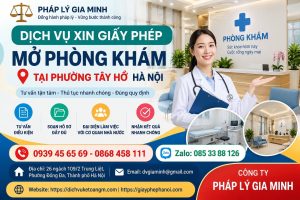 Dịch vụ xin giấy phép mở phòng khám tại phường Tây Hồ Hà Nội