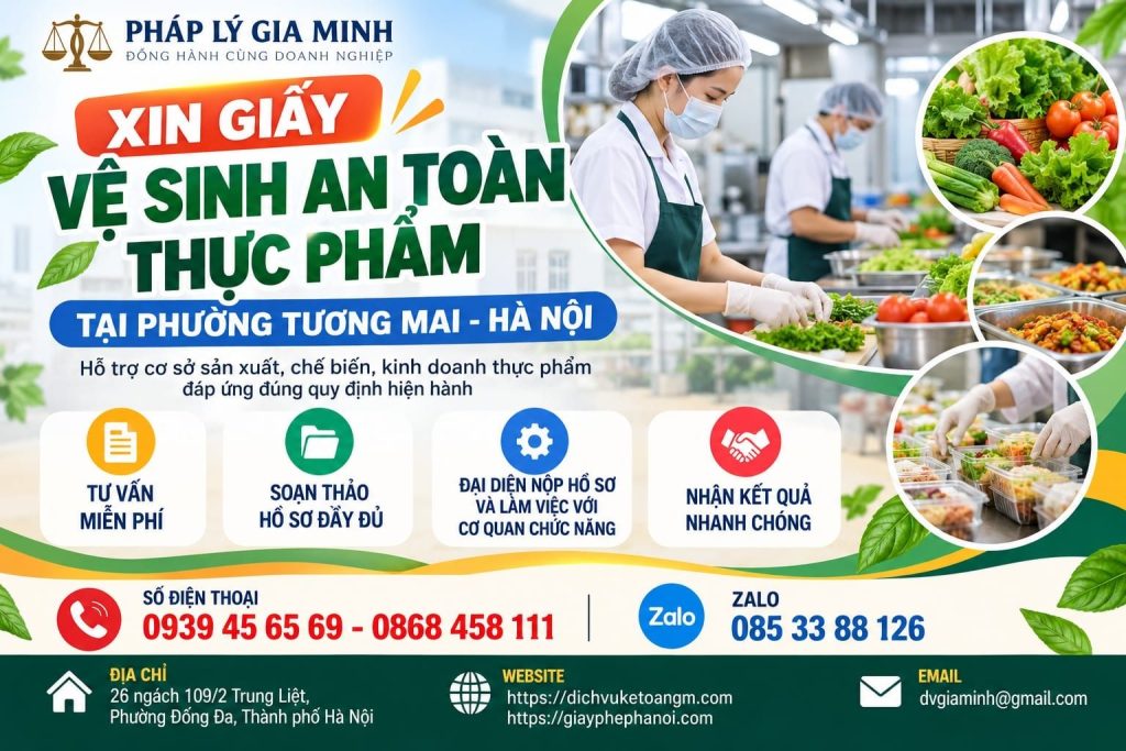 Xin giấy vệ sinh an toàn thực phẩm tại phường Tương Mai Hà Nội 1 Xin giấy vệ sinh an toàn thực phẩm tại phường Tương Mai Hà Nội